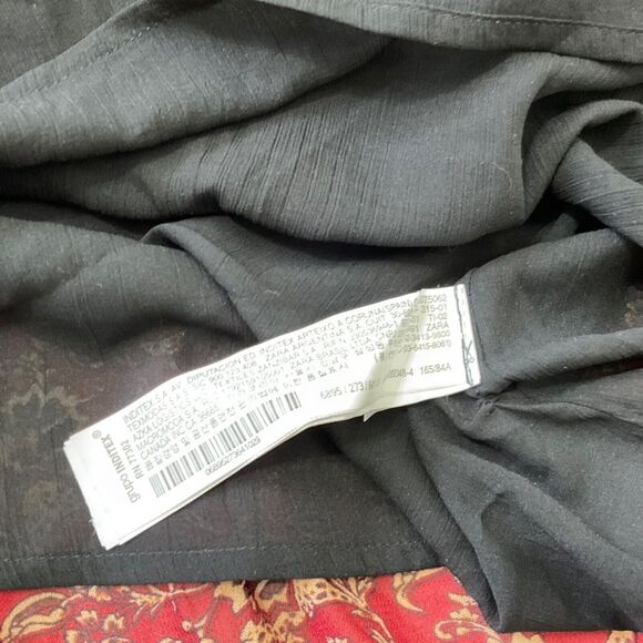 Zara Boho Floral Pom Pom Peasant Patchwork Long sleeve, tiered Dress Size S - Picture 14 of 16